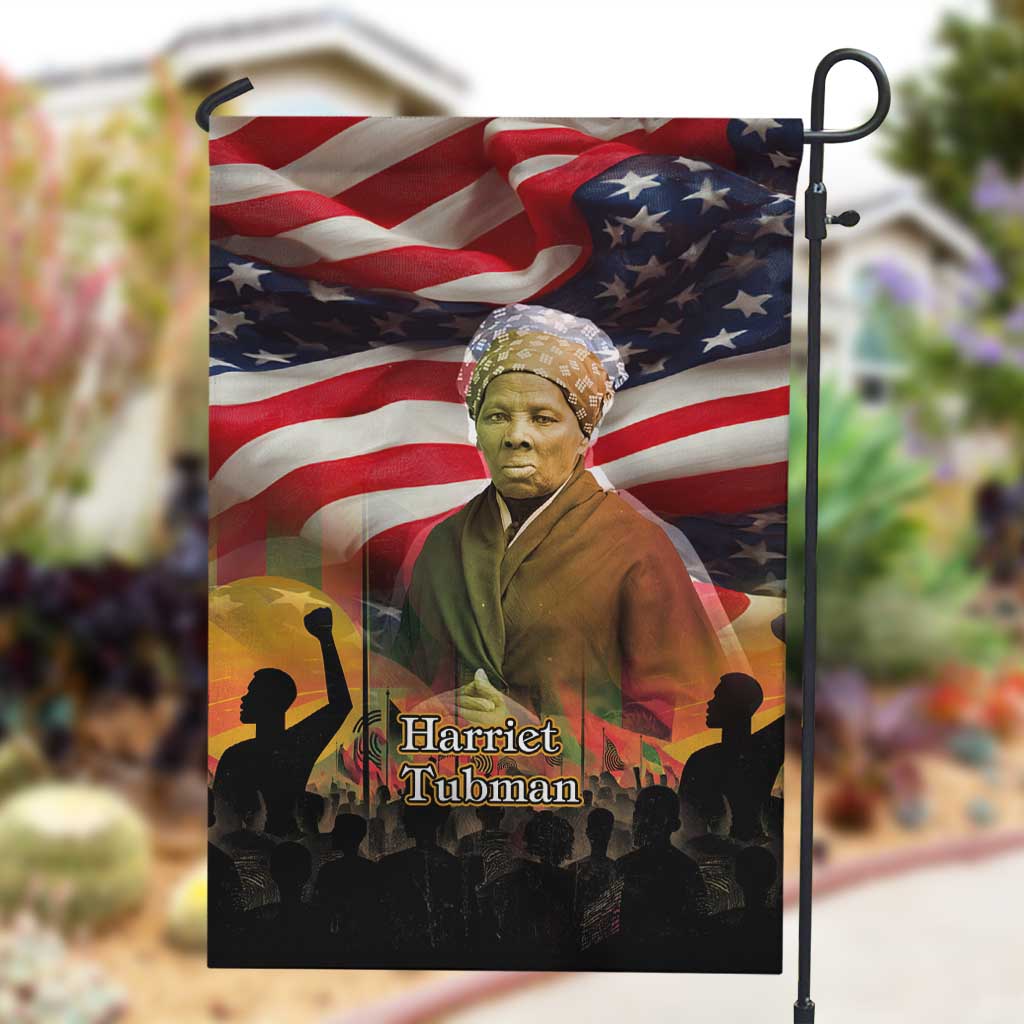 Harriet Tubman Garden Flag American Flag Background Underground Railroad Quote Powerful Civil Rights - African Pride