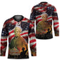 Harriet Tubman Hockey Jersey American Flag Background Underground Railroad Quote Powerful Civil Rights - African Pride