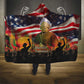 Harriet Tubman Hooded Blanket American Flag Background Underground Railroad Quote Powerful Civil Rights - African Pride