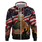 Harriet Tubman Hoodie American Flag Background Underground Railroad Quote Powerful Civil Rights - African Pride