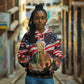 Harriet Tubman Hoodie American Flag Background Underground Railroad Quote Powerful Civil Rights - African Pride