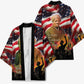 Harriet Tubman Kimono American Flag Background Underground Railroad Quote Powerful Civil Rights - African Pride