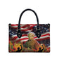 Harriet Tubman Leather Bag American Flag Background Underground Railroad Quote Powerful Civil Rights - African Pride