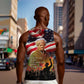 Harriet Tubman Men Tank Top American Flag Background Underground Railroad Quote Powerful Civil Rights - African Pride