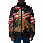 Harriet Tubman Padded Jacket American Flag Background Underground Railroad Quote Powerful Civil Rights - African Pride