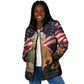 Harriet Tubman Padded Jacket American Flag Background Underground Railroad Quote Powerful Civil Rights - African Pride