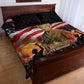Harriet Tubman Quilt Bed Set American Flag Background Underground Railroad Quote Powerful Civil Rights - African Pride