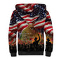 Harriet Tubman Sherpa Hoodie American Flag Background Underground Railroad Quote Powerful Civil Rights - African Pride