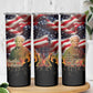 Harriet Tubman Skinny Tumbler American Flag Background Underground Railroad Quote Powerful Civil Rights - African Pride