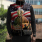 Harriet Tubman Sleeveless Puffer Jacket American Flag Background Underground Railroad Quote Powerful Civil Rights - African Pride