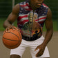Harriet Tubman Sleeveless Zip Hoodie American Flag Background Underground Railroad Quote Powerful Civil Rights - African Pride