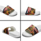 Harriet Tubman Slide Sandals American Flag Background Underground Railroad Quote Powerful Civil Rights - African Pride