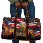 Harriet Tubman Travel Bag American Flag Background Underground Railroad Quote Powerful Civil Rights - African Pride
