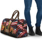 Harriet Tubman Travel Bag American Flag Background Underground Railroad Quote Powerful Civil Rights - African Pride