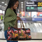 Harriet Tubman Travel Bag American Flag Background Underground Railroad Quote Powerful Civil Rights - African Pride