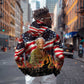 Harriet Tubman Zip Hoodie American Flag Background Underground Railroad Quote Powerful Civil Rights - African Pride
