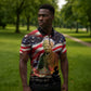 Harriet Tubman Zipper Polo Shirt American Flag Background Underground Railroad Quote Powerful Civil Rights - African Pride
