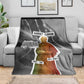 Harriet Tubman Blanket American Flag Background Civil Rights Quote Keep Going Tribute Design - African Pride