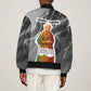 Harriet Tubman Bomber Jacket American Flag Background Civil Rights Quote Keep Going Tribute Design - African Pride