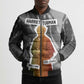 Harriet Tubman Bomber Puffer Jacket American Flag Background Civil Rights Quote Keep Going Tribute Design - African Pride