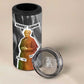 Harriet Tubman 4 in 1 Can Cooler Tumbler American Flag Background Civil Rights Quote Keep Going Tribute Design - African Pride
