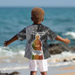 Harriet Tubman Kid Hawaiian Shirt American Flag Background Civil Rights Quote Keep Going Tribute Design TS04