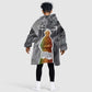 Harriet Tubman Kid Wearable Blanket Hoodie American Flag Background Civil Rights Quote Keep Going Tribute Design - African Pride