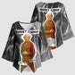 Harriet Tubman Kimono Sleeve Blouse American Flag Background Civil Rights Quote Keep Going Tribute Design - African Pride