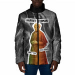 Harriet Tubman Padded Jacket American Flag Background Civil Rights Quote Keep Going Tribute Design - African Pride