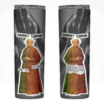 Harriet Tubman Skinny Tumbler American Flag Background Civil Rights Quote Keep Going Tribute Design - African Pride