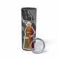 Harriet Tubman Skinny Tumbler American Flag Background Civil Rights Quote Keep Going Tribute Design - African Pride