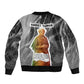 Harriet Tubman Sleeve Zip Bomber Jacket American Flag Background Civil Rights Quote Keep Going Tribute Design - African Pride