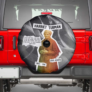 Harriet Tubman Spare Tire Cover American Flag Background Civil Rights Quote Keep Going Tribute Design - African Pride