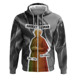Harriet Tubman Zip Hoodie American Flag Background Civil Rights Quote Keep Going Tribute Design - African Pride