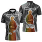 Harriet Tubman Zipper Polo Shirt American Flag Background Civil Rights Quote Keep Going Tribute Design - African Pride