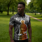 Harriet Tubman Zipper Polo Shirt American Flag Background Civil Rights Quote Keep Going Tribute Design - African Pride
