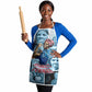 Harriet Tubman Apron Newspaper Collage Design We Out Quote Strong Woman Tribute Underground Railroad Legacy - African Pride