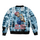 Harriet Tubman Bomber Jacket Newspaper Collage Design We Out Quote Strong Woman Tribute Underground Railroad Legacy - African Pride