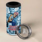 Harriet Tubman 4 in 1 Can Cooler Tumbler Newspaper Collage Design We Out Quote Strong Woman Tribute Underground Railroad Legacy - African Pride