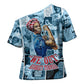 Harriet Tubman Cross Shoulder Shirt Newspaper Collage Design We Out Quote Strong Woman Tribute Underground Railroad Legacy - African Pride