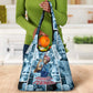 Harriet Tubman Grocery Bag Newspaper Collage Design We Out Quote Strong Woman Tribute Underground Railroad Legacy - African Pride