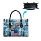Harriet Tubman Leather Bag Newspaper Collage Design We Out Quote Strong Woman Tribute Underground Railroad Legacy - African Pride
