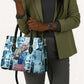 Harriet Tubman Leather Bag Newspaper Collage Design We Out Quote Strong Woman Tribute Underground Railroad Legacy - African Pride