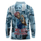Harriet Tubman Long Sleeve Polo Shirt Newspaper Collage Design We Out Quote Strong Woman Tribute Underground Railroad Legacy - African Pride