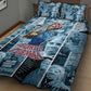 Harriet Tubman Quilt Bed Set Newspaper Collage Design We Out Quote Strong Woman Tribute Underground Railroad Legacy - African Pride