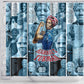 Harriet Tubman Shower Curtain Newspaper Collage Design We Out Quote Strong Woman Tribute Underground Railroad Legacy - African Pride