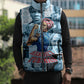 Harriet Tubman Sleeveless Puffer Jacket Newspaper Collage Design We Out Quote Strong Woman Tribute Underground Railroad Legacy - African Pride