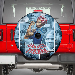 Harriet Tubman Spare Tire Cover Newspaper Collage Design We Out Quote Strong Woman Tribute Underground Railroad Legacy - African Pride