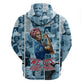 Harriet Tubman Zip Hoodie Newspaper Collage Design We Out Quote Strong Woman Tribute Underground Railroad Legacy - African Pride
