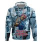 Harriet Tubman Zip Hoodie Newspaper Collage Design We Out Quote Strong Woman Tribute Underground Railroad Legacy - African Pride